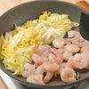 海老と白菜のマカロニグラタンの工程2