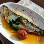 大きな鰯の梅干煮