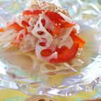 レンコンとパプリカの即席中華マリネ