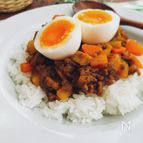 時短☆サイコロ根菜のドライカレー