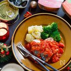 サバ缶のトマトソースかけ