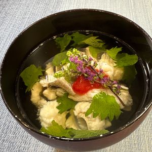 楽ラク手抜キッチン🐶🐾の作ってみた!投稿(だし不要【鱧（ハモ）のお吸い物】ゆで汁だけで上品なうまみ)