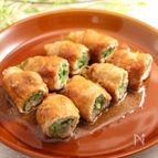 糖質オフ！白菜のチーズ肉巻きの生姜焼き