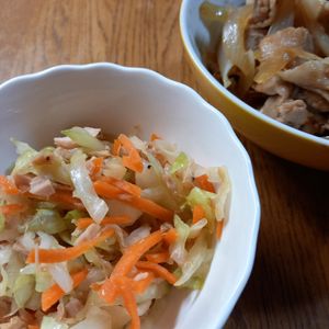 776193の作ってみた!投稿(5分で完成！【キャベツの中華風ツナサラダ】胡麻油香る♩)