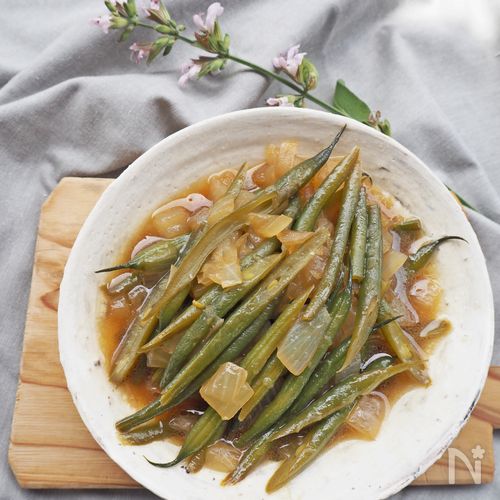 ～ゴマ香る～さやいんげんのクタクタ蒸し煮