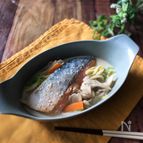 『味噌で簡単！』鮭と白菜のクリーム煮