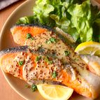 ワンパン10分！【鮭のハニーマスタードソテー】簡単お魚料理♩
