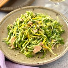 青臭さなし！豆苗ツナレモン