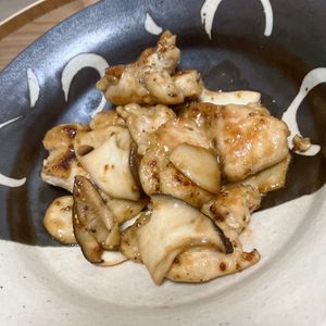 Natsukoの作ってみた!投稿(鶏肉とエリンギのマスタードぽん酢炒め)