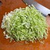春キャベツとキムチの海苔サラダの工程1