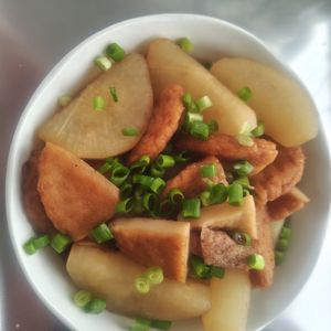 はるにゃんこの作ってみた!投稿(コツなし！とろとろ大根とじゅわっとがんもどきの煮物♪)