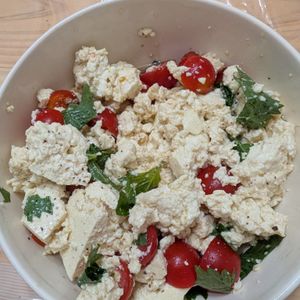 NYの作ってみた!投稿(デパ地下♡デリ風《トマトと豆腐の和風サラダ》)