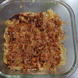 9Sの作ってみた!投稿(【ふわふわ豆腐お好み焼き】混ぜてチンするだけ！#電子レンジ)