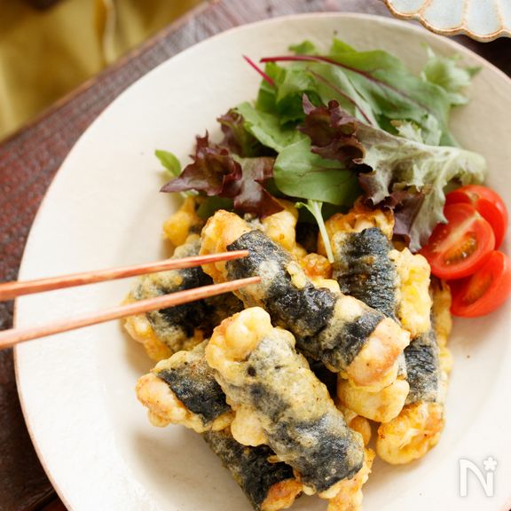 のり巻きチーズとり天【#作り置き#冷凍保存#お弁当】