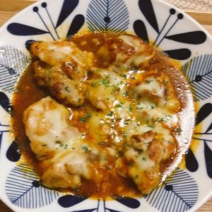 hiro★の作ってみた!投稿(【デミチーズチキン】このチキン旨すぎる♡包丁・まな板不要！)