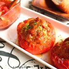 超おすすめ＊絶品！カップトマトのジューシー挽き肉チーズ焼き