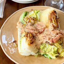 ワンパン◎冬のご馳走【白菜クリームホットサラダ】