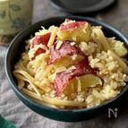 【さつまいもご飯】ほくほく甘い♪筍の食感が◎