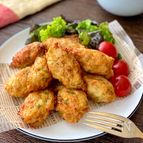 鶏ひき肉で【ふわっふわのさつま揚げ風】