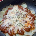 【ワンパン10分で】じゃがいものミートチーズ焼き