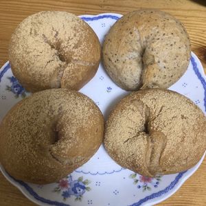 ゆきの作ってみた!投稿(ほっこり♡黒豆きなこベーグル)