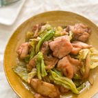 春キャベツと鶏肉の柚子胡椒炒め