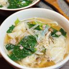 【野菜たっぷり豚そぼろワンタンスープ】ほっこり温まる和風味♡