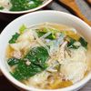 【野菜たっぷり豚そぼろワンタンスープ】ほっこり温まる和風味♡