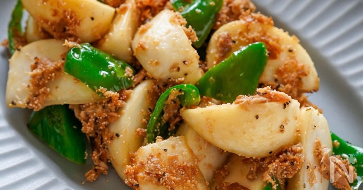 お箸が進む！かぶとツナとたらこのバター炒め