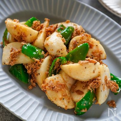 お箸が進む!かぶとツナとたらこのバター炒め