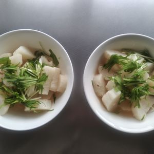 はるにゃんこの作ってみた!投稿(簡単！ほくほく味しみ♪【ながいもの白だし煮】)