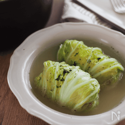 【ロール白菜】ご飯が“つなぎ”のもっちり肉ダネ