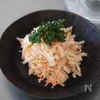 【ぱぱっと副菜】大根とにんじんのツナマヨサラダ
