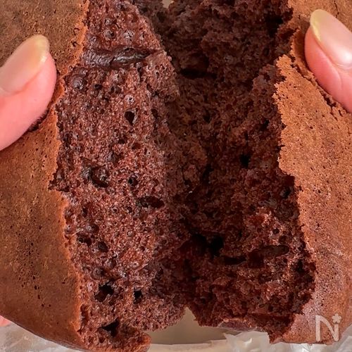 米粉チョコ蒸しケーキ