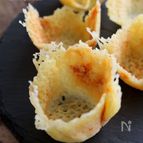 ピザ用チーズ使用♪レンジで作るチーズカップ