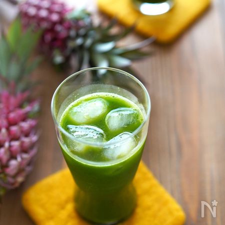 ほうれん草とピーマンの抹茶パインプロテインジュース By 奥山 まり レシピサイト Nadia ナディア プロの料理家のおいしいレシピ