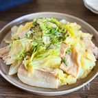 レンジだけ！豚バラキャベツの旨だれ蒸し