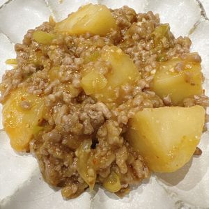 むぎの作ってみた!投稿(【じゃがいものコクうま肉味噌あん】ご飯がもりもり進む！)