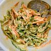 【ピーマンとにんじんのチヂミ】米粉と小麦粉でカリッと美味しいの工程1