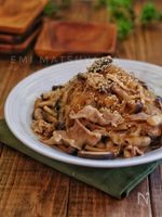 春雨の戻し不要！＊豚バラときのこのチャプチェ風＊