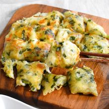 【チーズチヂミ】ライスペーパーで外カリっ中とろ~り♪