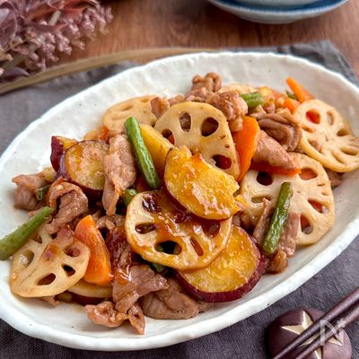 見た目も味もおしゃれな♪【秋のデリ風おかず】