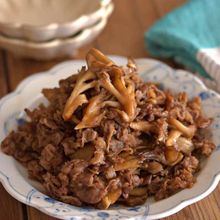 牛肉と舞茸の甘辛炒め【冷凍作り置き】