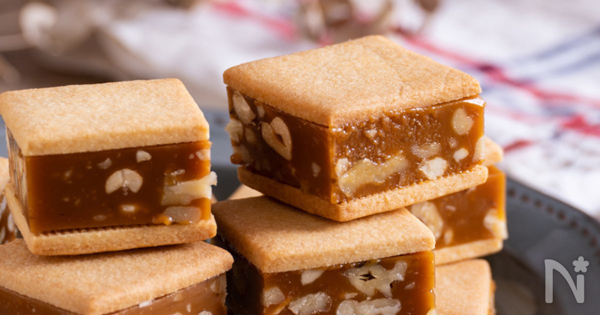 生キャラメルクッキーサンド】とろける食感がたまらない♡ | レシピ 