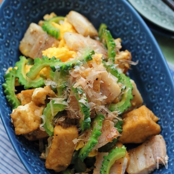 めんつゆで簡単ゴーヤーチャンプルー