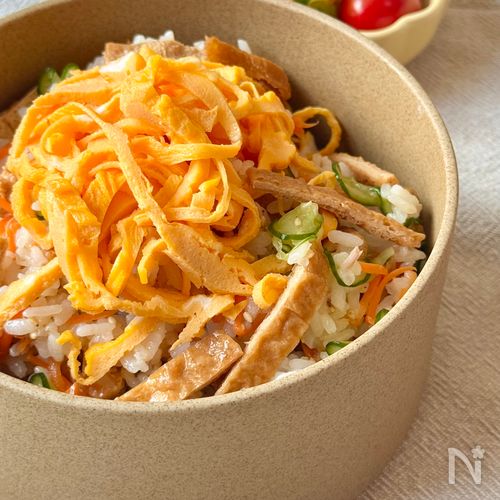 火を使わない【いなりちらし丼】