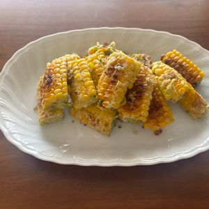 こむぎの作ってみた!投稿(味付けこれ１本！揚げずに簡単！とうもろこしの唐揚げバジル風味)