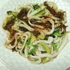 M＊Pの作ってみた!投稿(セロリともずくの酢醤油焼きうどん)
