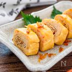 お弁当にも◎小えびとチーズのだし巻き卵