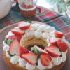 爆速！クリスマスにピッタリなリース風ケーキの工程3